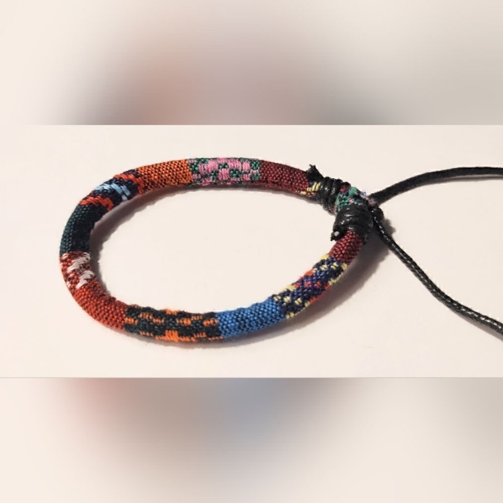 Men's bracelet stripped punk hemp new d49‎